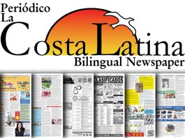 Costa latina bilingual newspaper.