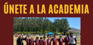 Flyer inviting participants to join soccer academy