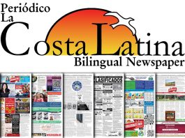 Costa latina bilingual newspaper.