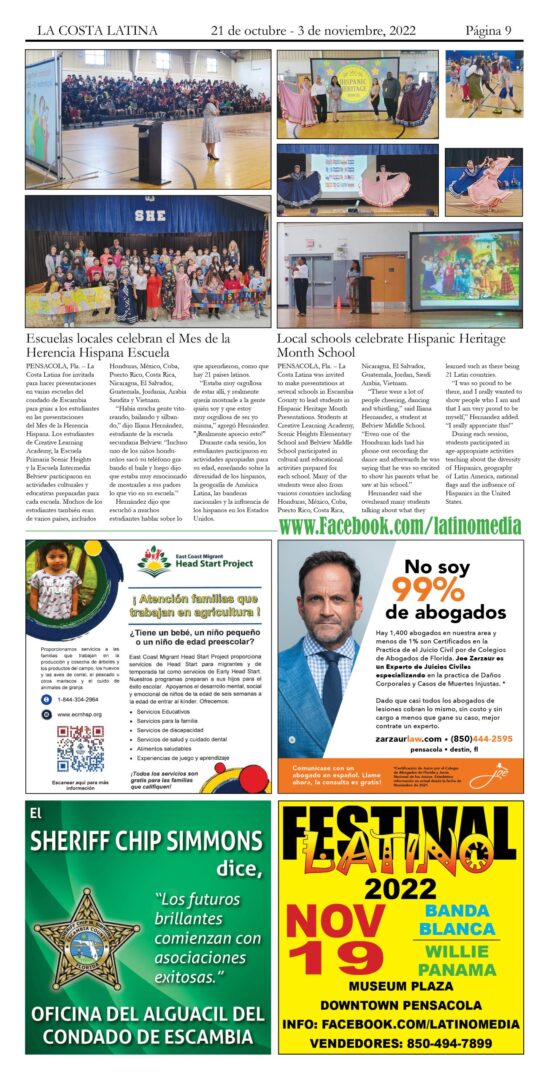 La Costa Latina Oct 21 - Nov 3, 2022 Page 9