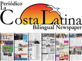Costa latina bilingual newspaper.