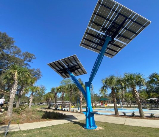 Solar tree structure