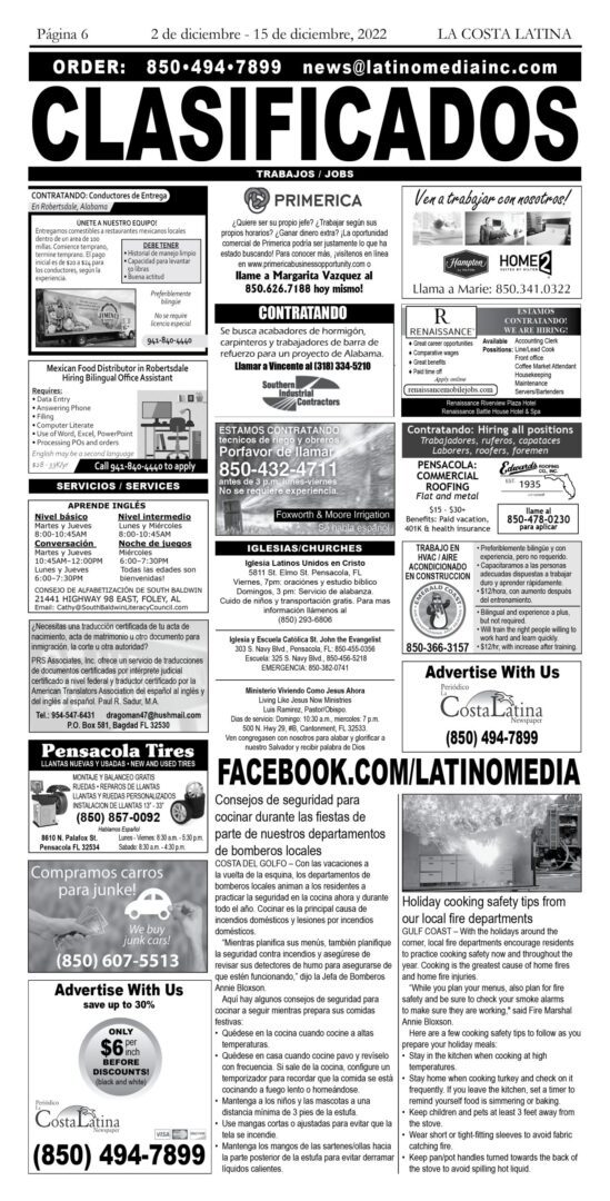 La Costa Latina December 2 - December 15, 2022 - Page 6