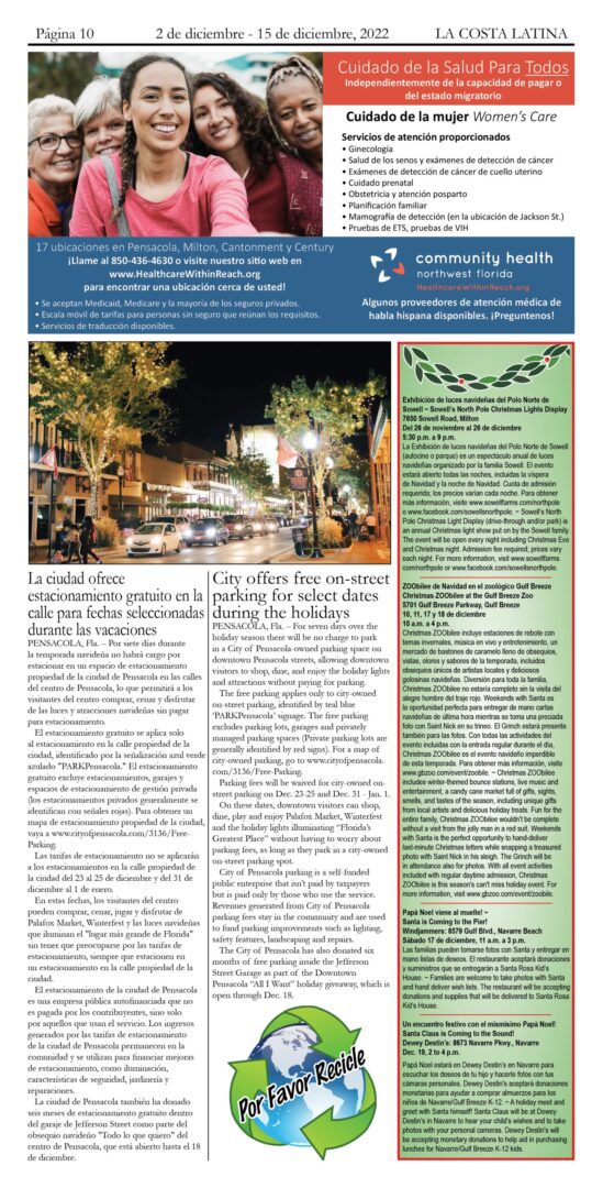 La Costa Latina December 2 - December 15, 2022 - Page 10