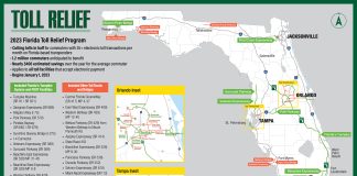 Map of toll relief system