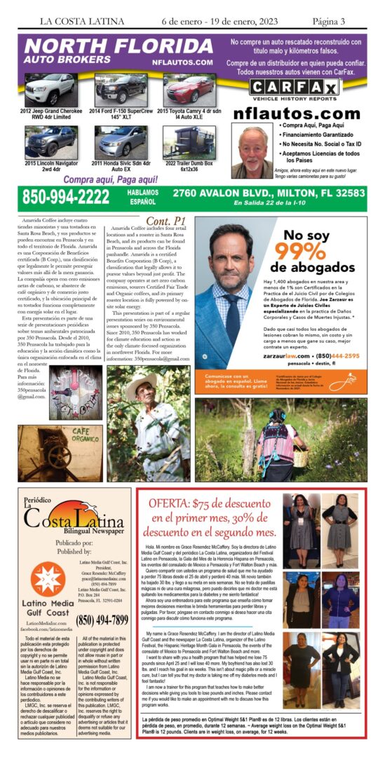 La Costa Latina January 6 - January 19 Page 3