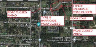 map of street closure plan