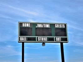 baseball scoreboard