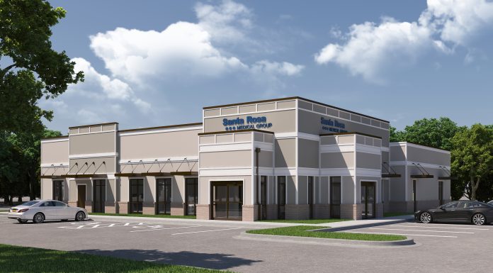 Rendering of new Santa Rosa Health facility