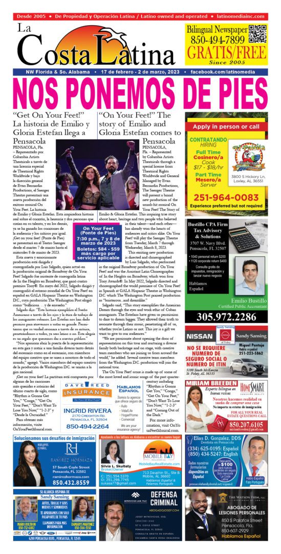 La Costa Latina, Feb 17 - March 2, 2023, Page 1