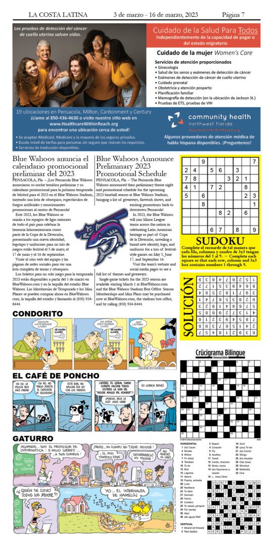 La Costa Latina Newspaper March 2, 2023 - Page 7