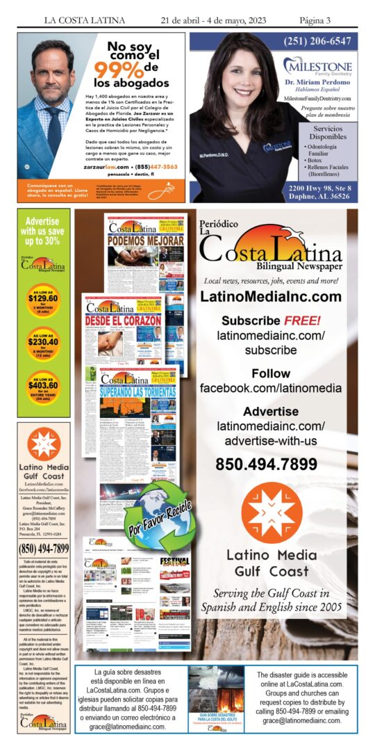 La Costa Latina April 21 - May 4, 2023 Page 3
