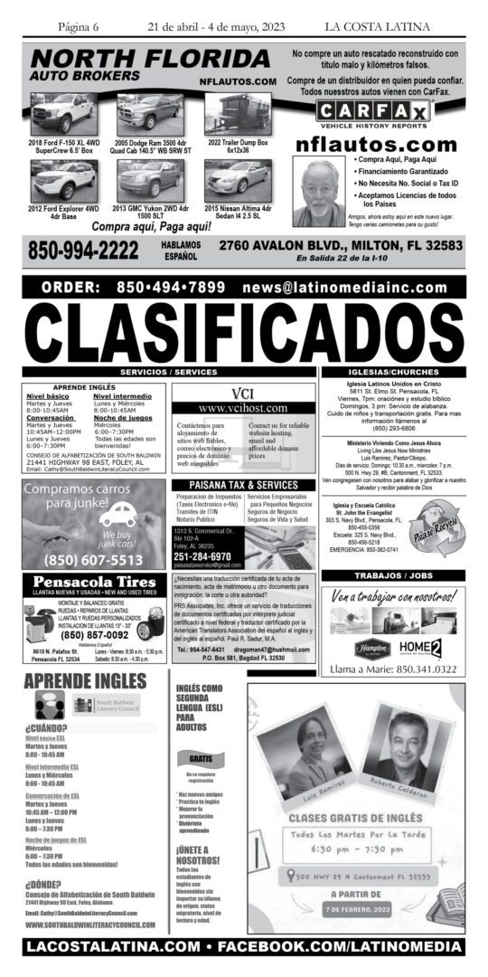 La Costa Latina April 21 - May 4, 2023 Page 6