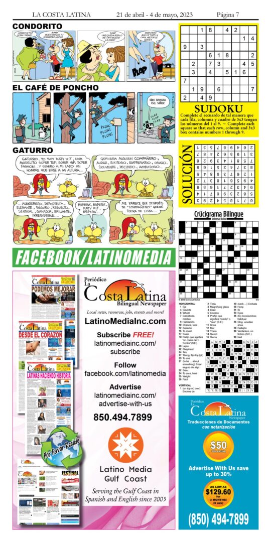 La Costa Latina April 21 - May 4, 2023 Page 7