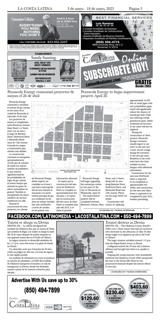 La Costa Latina May 5 - May 18, 2023 Page 5