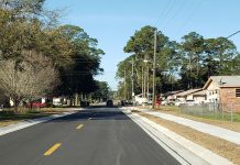 Newly paved street in Beach Haven