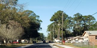 Newly paved street in Beach Haven