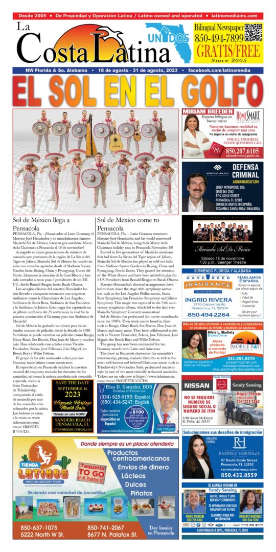 La Costa Latina August 18 - August 31, 2023 Page 1