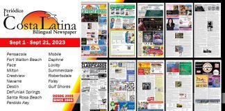 La Costa Latina September 1 - September 21, 2023 edition cover