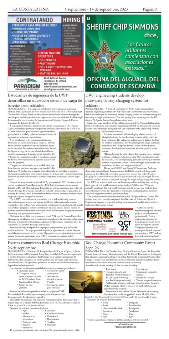 La Costa Latina September 1 - September 21, 2023 Page 9