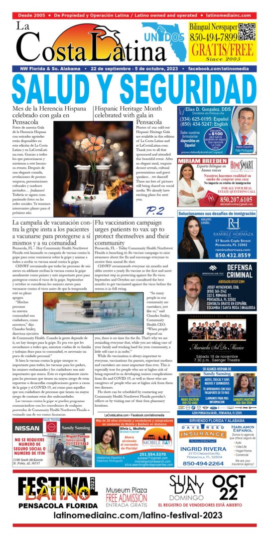 La Costa Latina September 22 - October 5, 2023, Page 1