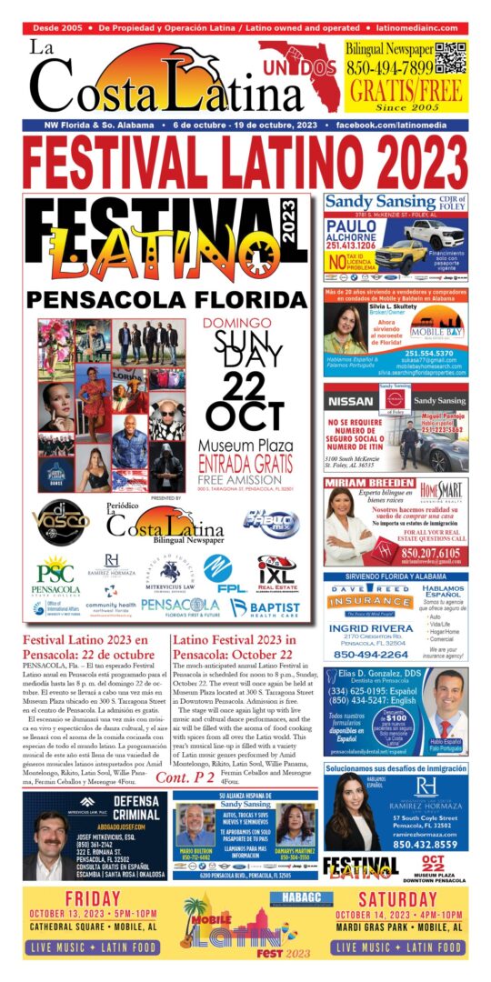 La Costa Latina October 6 - October 19 2023 Page 1