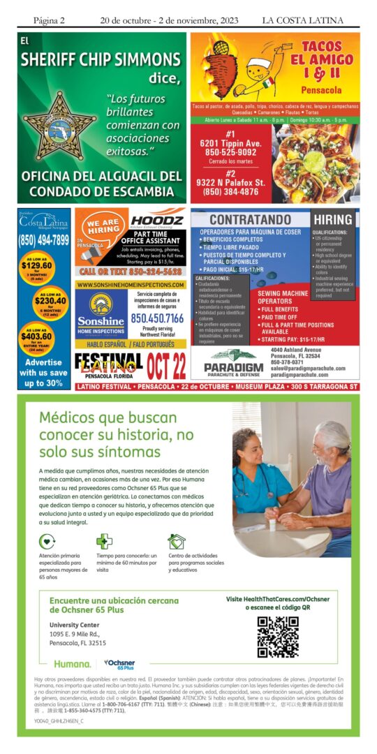 La Costa Latina October 20- November 2, 2023, Page 2