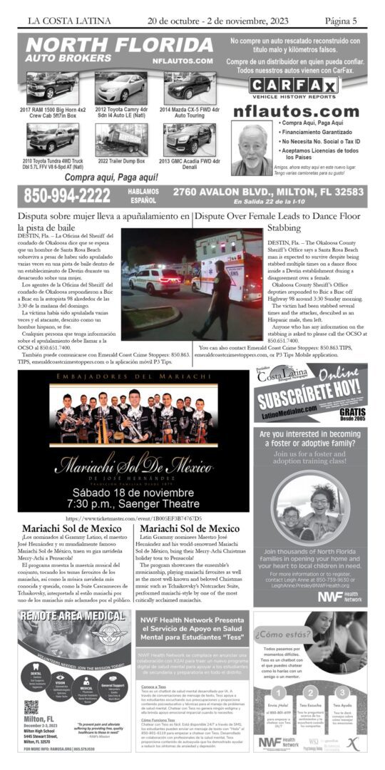 La Costa Latina October 20- November 2, 2023, Page 5