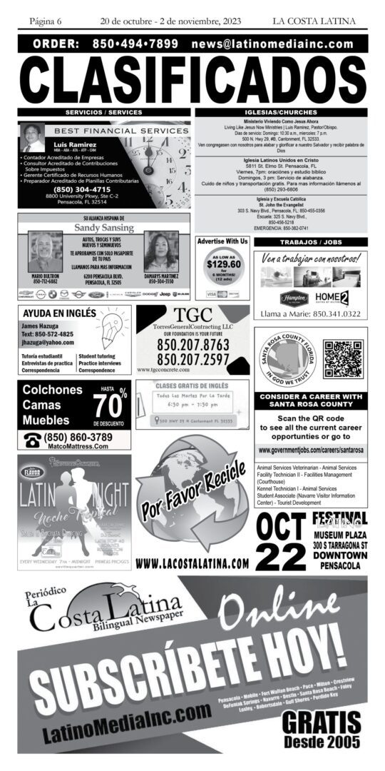 La Costa Latina October 20- November 2, 2023, Page 6