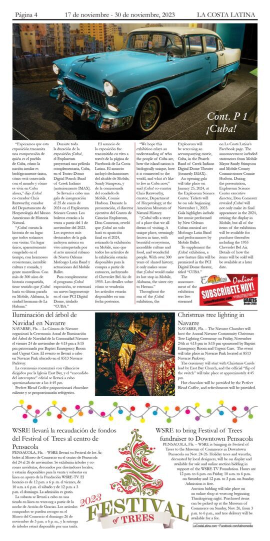 La Costa Latina Newspaper November 17 - November 30, 2023 Page 4