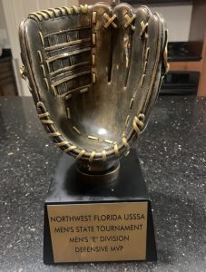 Waldermer Perez baseball trophy