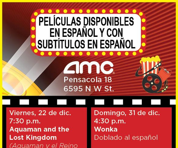 Spanish movies schedule December 22, 2023 - January 7, 2024