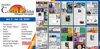 La Costa Latina January 5 - January 18, 2024 Cover Graphic of all pages