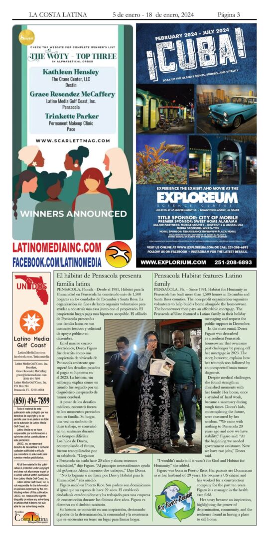 La Costa Latina January 5 - January 18, 2024 Page 3