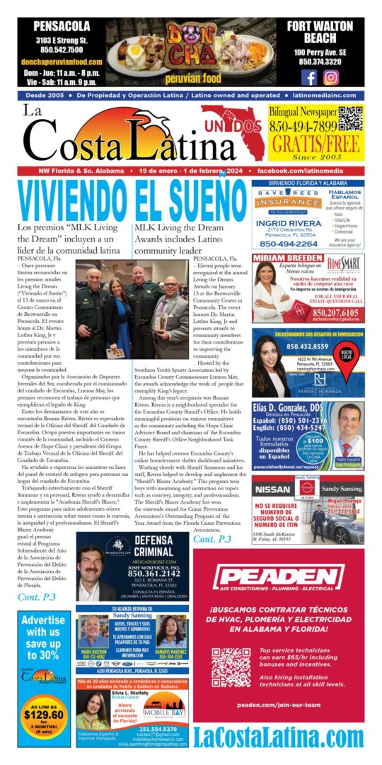 La Costa Latina January 19 - February 1, 2024 Page 1