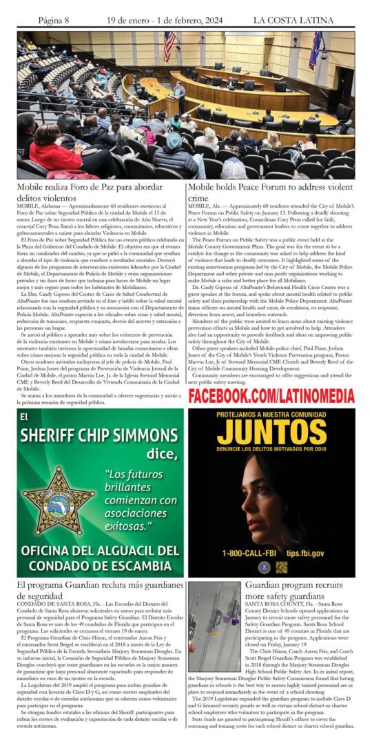La Costa Latina January 19 - February 1, 2024 Page 8