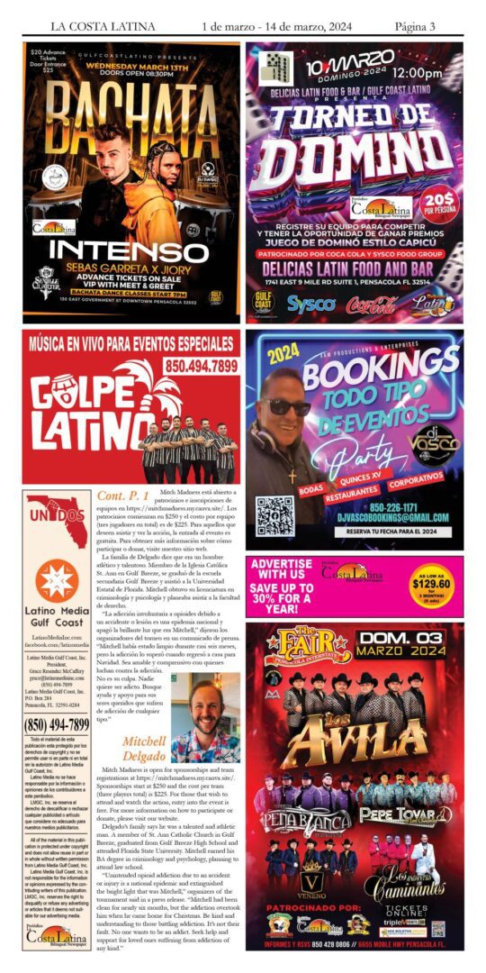 La Costa Latina March 1 - March 14, 2024 page 3
