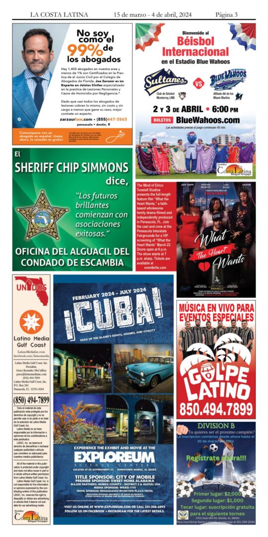 La Costa Latina March 15 - April 4, 2024 page 3