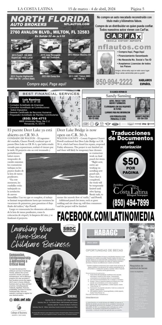 La Costa Latina March 15 - April 4, 2024 page 5