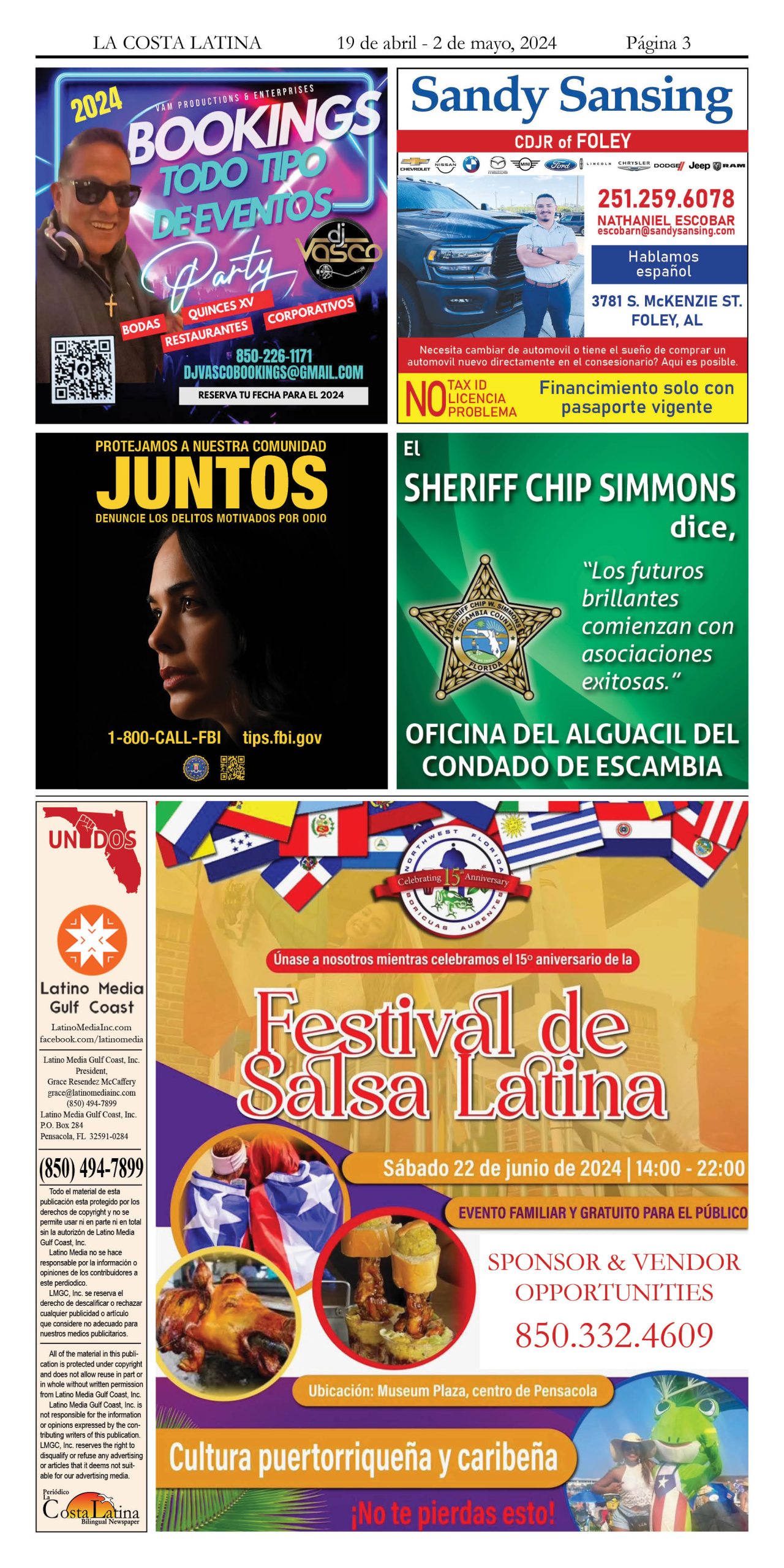 La Costa Latina April 19 - May 2, 2024 page 3