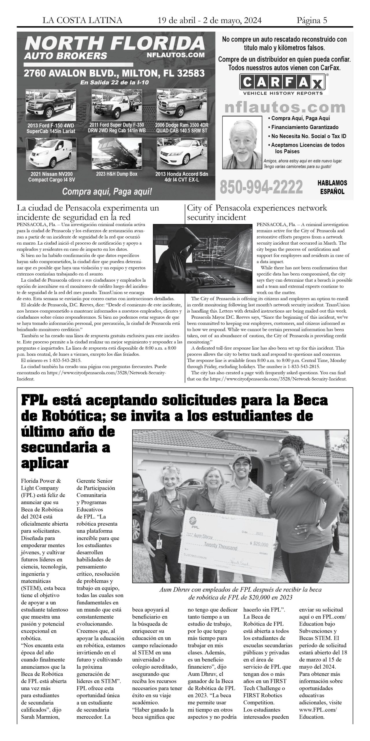 La Costa Latina April 19 - May 2, 2024 page 5