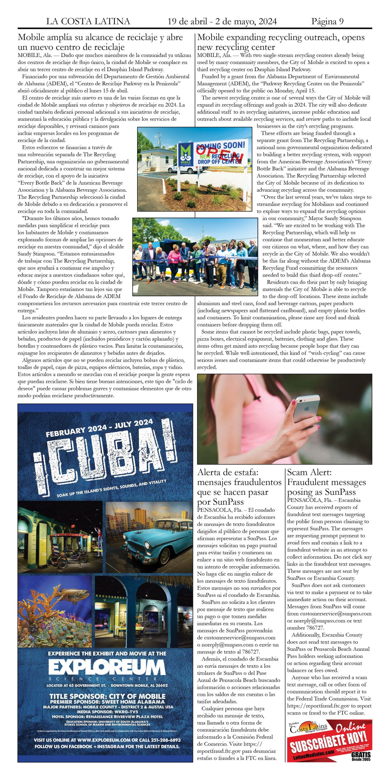 La Costa Latina April 19 - May 2, 2024 page 9