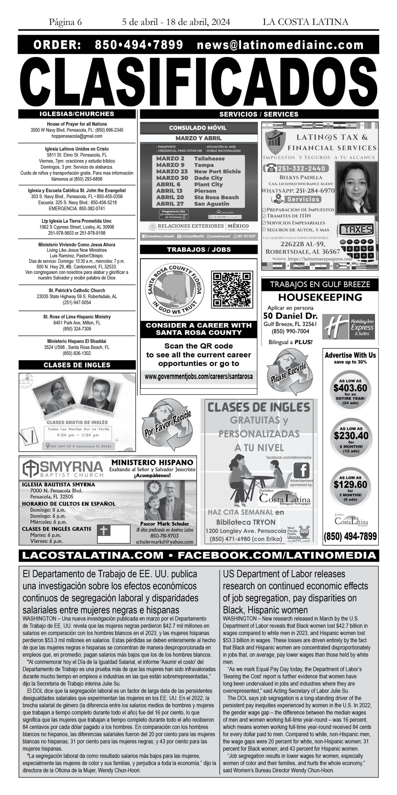La Costa Latina April 5 - April 18, 2024 page 6