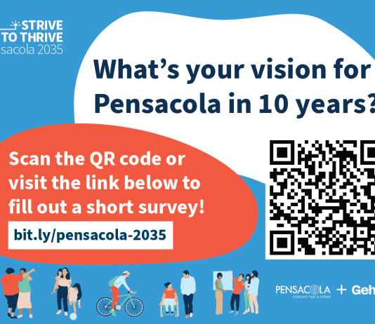 City of Pensacola visioning survey flyer