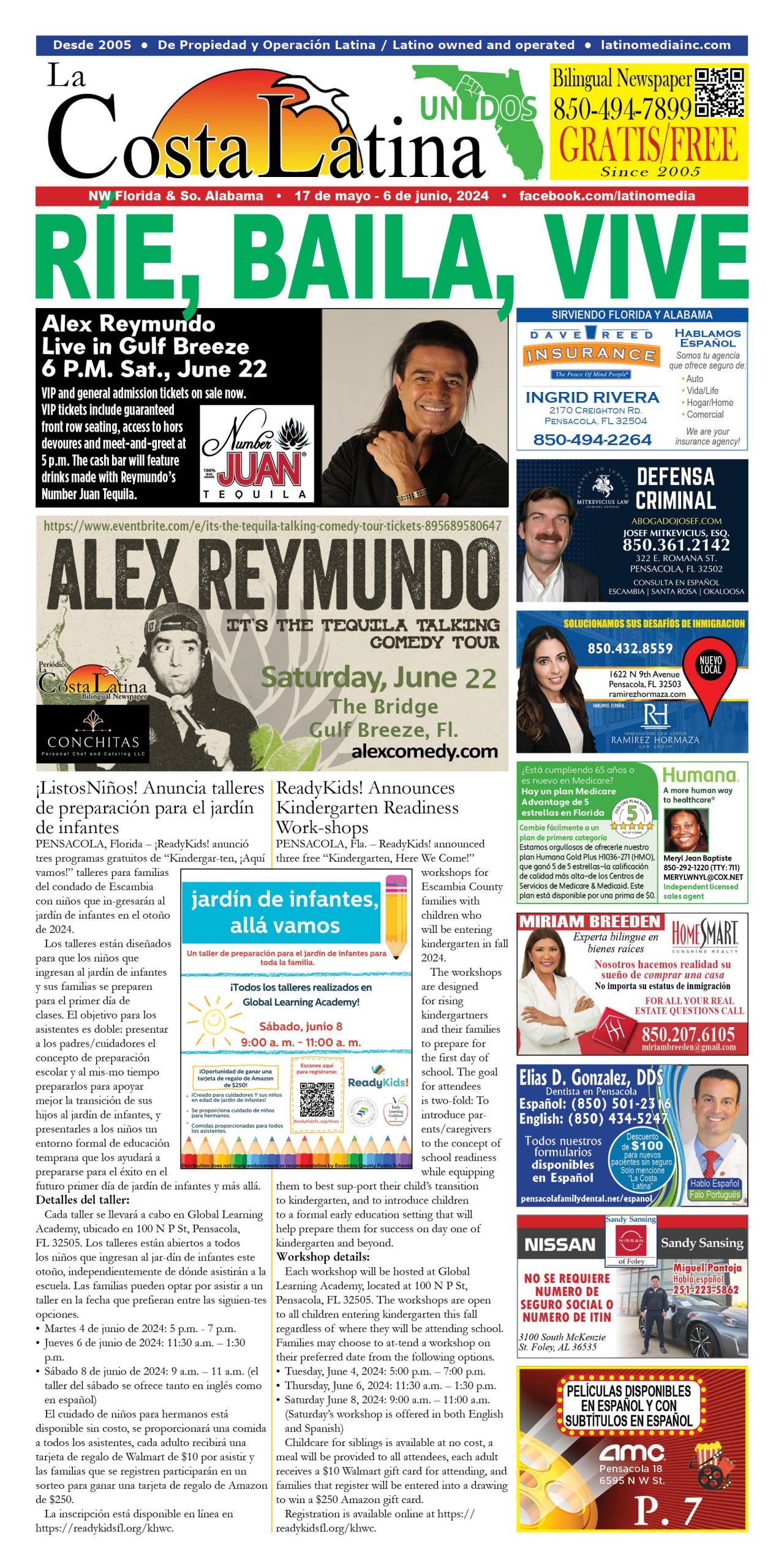 La Costa Latina May 17 - June 7, 2024 page 1