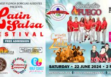 2024 Latin Salsa Festival Pensacola poster