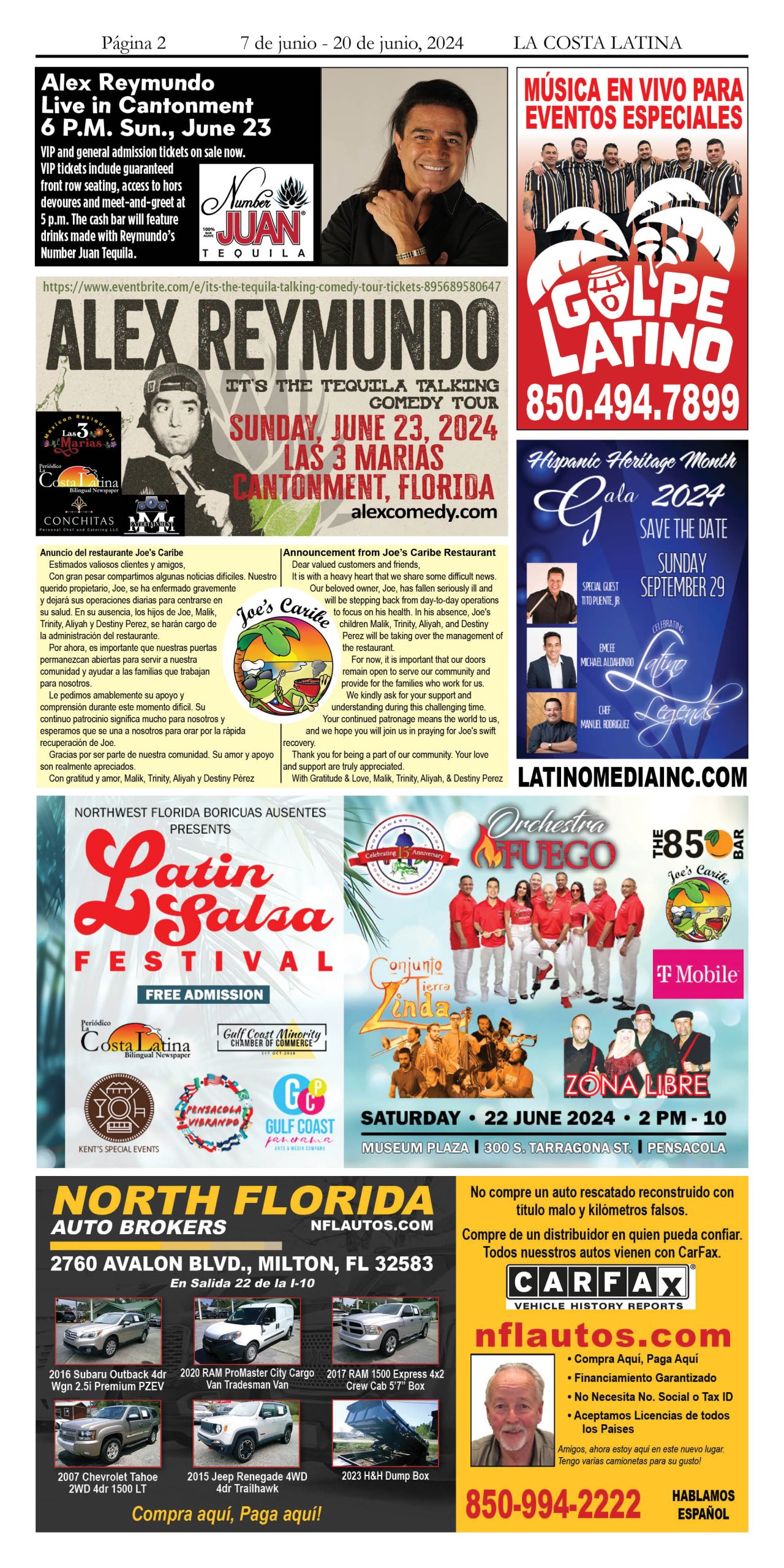 La Costa Latina June 7 - June 20, 2024 Page 2