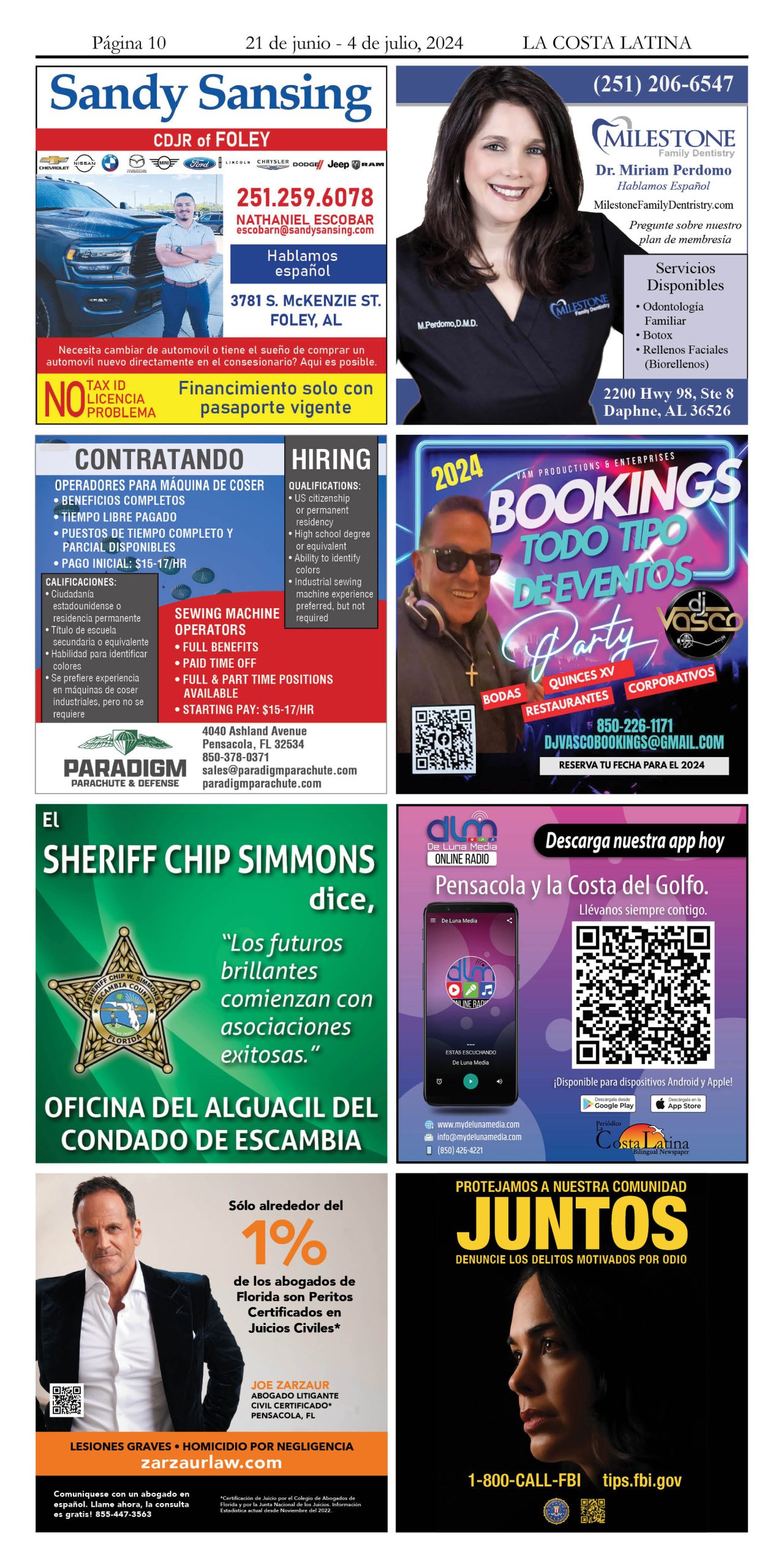 La Costa Latina June 21 - July 4, 2024 Page 10