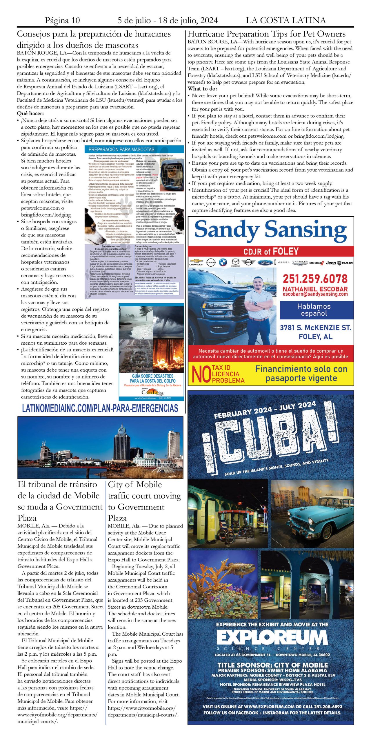 La Costa Latina July 5 - July 18, 2024 Page 10