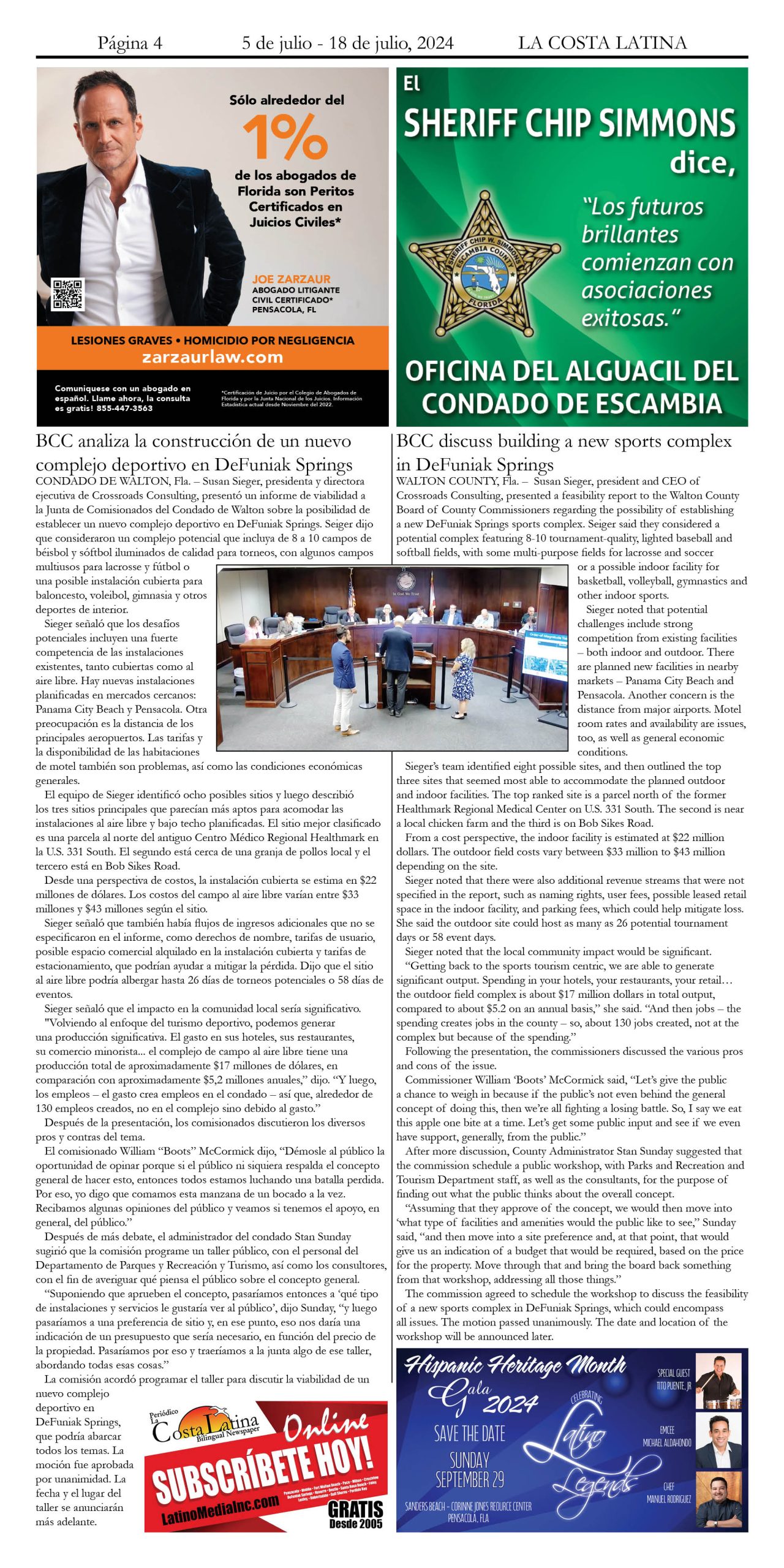 La Costa Latina July 5 - July 18, 2024 Page 4